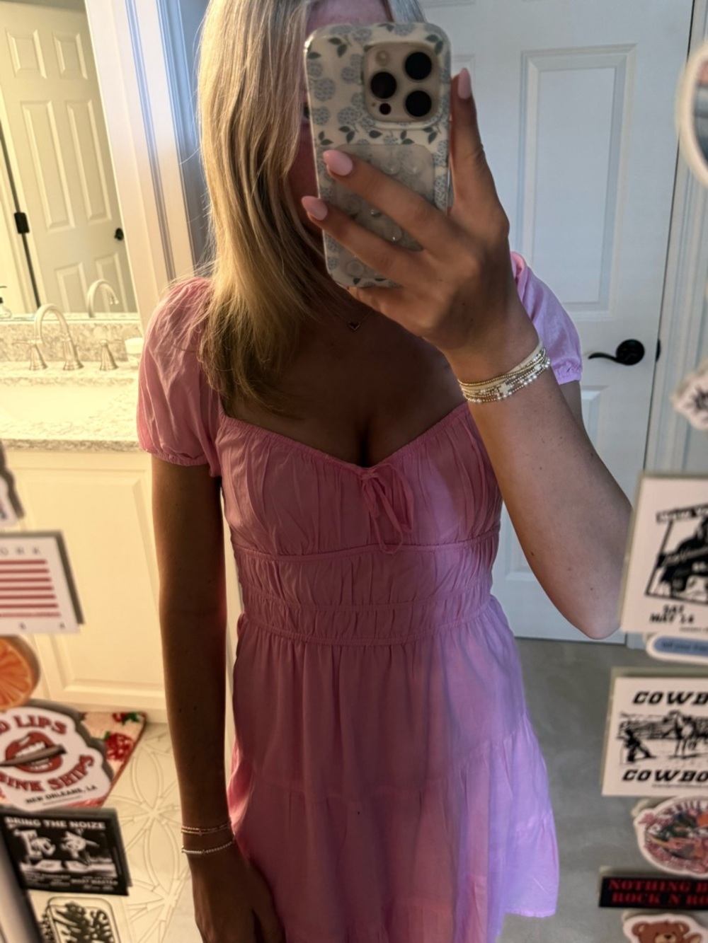 nwt hollister pink sun dress